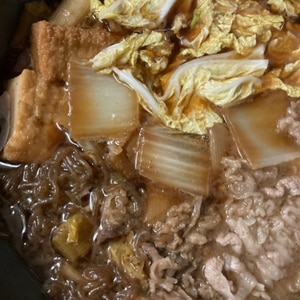 ♪牛小間と厚揚げで♡すき焼き風の煮物♪